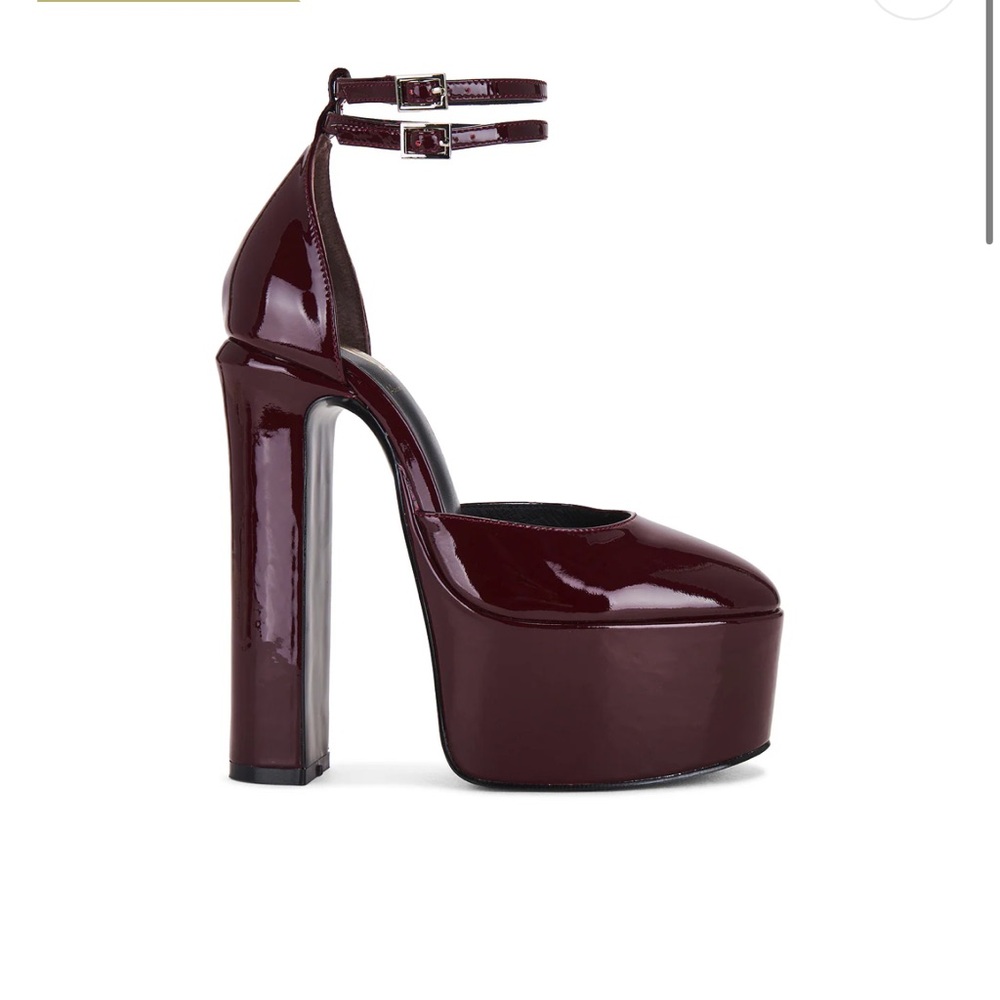 House of Harlow 1960 Dark Red Platform Shoes